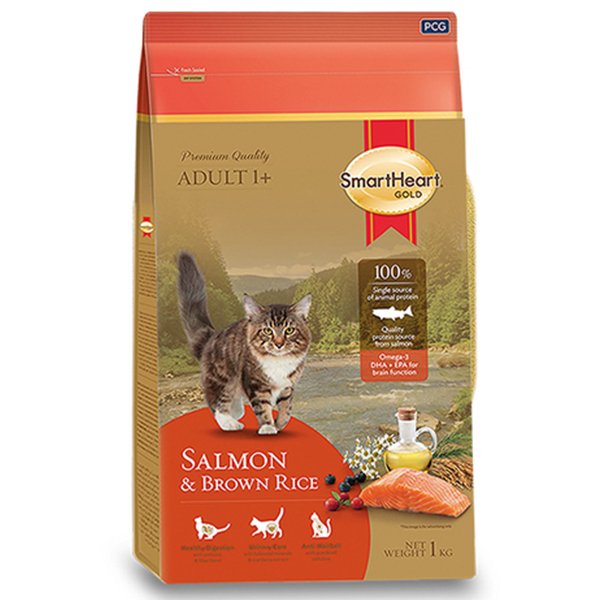 Smart Heart 1 Kg Gold Adult Somonlu Yetişkin | Somonlu Kedi Kuru Maması