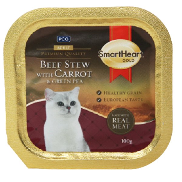 Smart Heart 100 Gr Gold Biftek ve Havuçlu Yetişkin | Yetişkin Kedi Maması