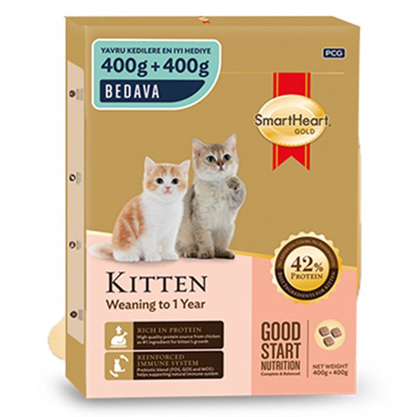 Smart Heart Gold 400+400 Gr Kitten Yavru | Yavru Kedi Kuru Maması