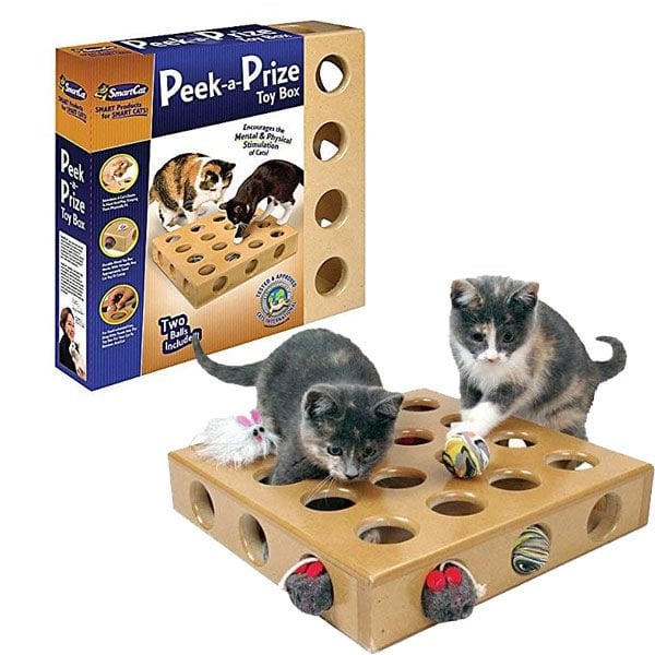 SmartCat 35,2x35,2x7 Cm Ahşap Aktivite | Kedi Zeka Oyuncağı