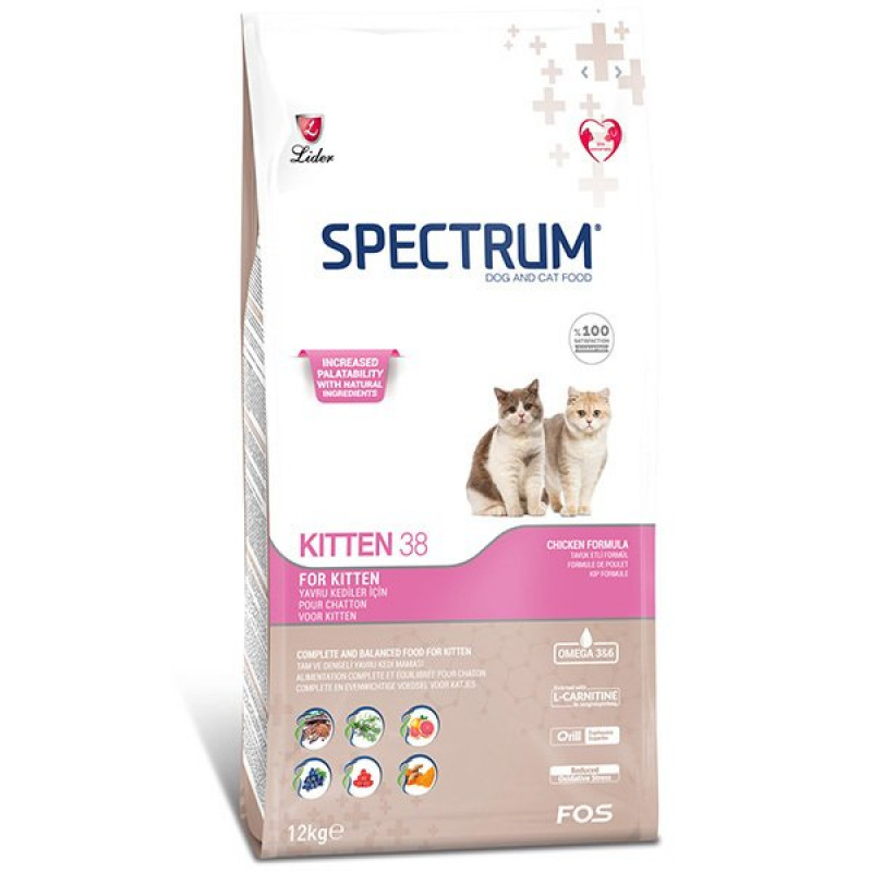 Spectrum 12 Kg Kitten38 Hipoalerjenik Tavuklu Yavru | Yavru Kedi Kuru Maması Spectrum 12 Kg Kitten38 Hipoalerjenik Tavuklu Yavru | Yavru Kedi Kuru Maması
