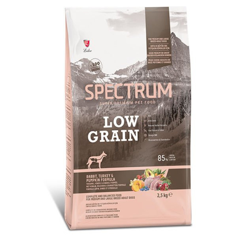 Spectrum 2,5 Kg Low Grain Medium Large Tavşan Hindi ve Balkabağı | Yetişkin Köpek Kuru Maması Spectrum 2,5 Kg Low Grain Medium Large Tavşan Hindi ve Balkabağı | Yetişkin Köpek Kuru Maması