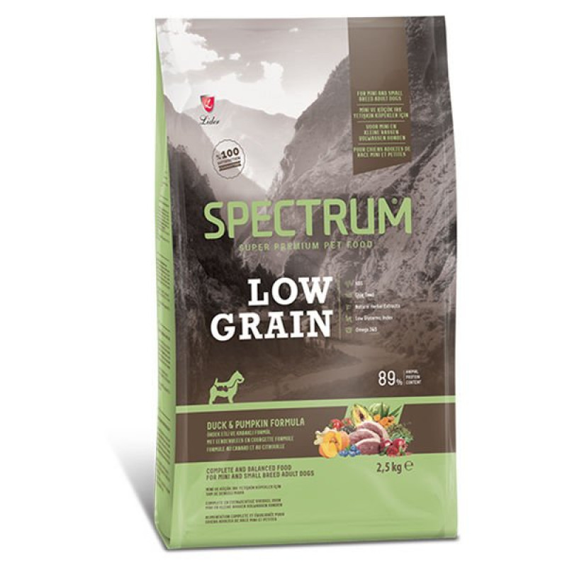 Spectrum 2,5 Kg Low Grain Small Mini Ördek ve Balkabağı | Yetişkin Köpek Kuru Maması Spectrum 2,5 Kg Low Grain Small Mini Ördek ve Balkabağı | Yetişkin Köpek Kuru Maması