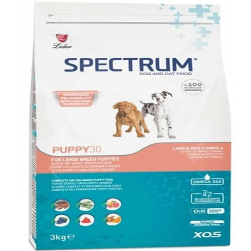 Spectrum 3 Kg Puppy 30 Large Tavuk ve Pirinç | Yavru Köpek Kuru Maması Spectrum 3 Kg Puppy 30 Large Tavuk ve Pirinç | Yavru Köpek Kuru Maması