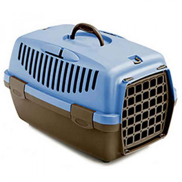 Stefanplast Gullıver 1 Taşıma Kabı Plastik Kapak Mavi | Kedi Taşıma Kutusu