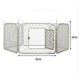 6 Adet Plastik Çit 90X60 Panel | Köpek Kapısı