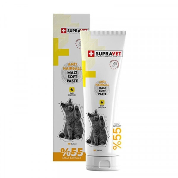 Supravet 100 Gr Ant-Hairball Malt Soft Paste | Kedi Vitamini