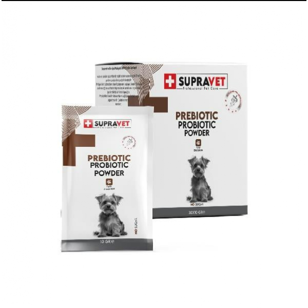 Supravet 30 Adet Probiyotik Prebiyotik Powder 10 Gr | Köpek Vitamini