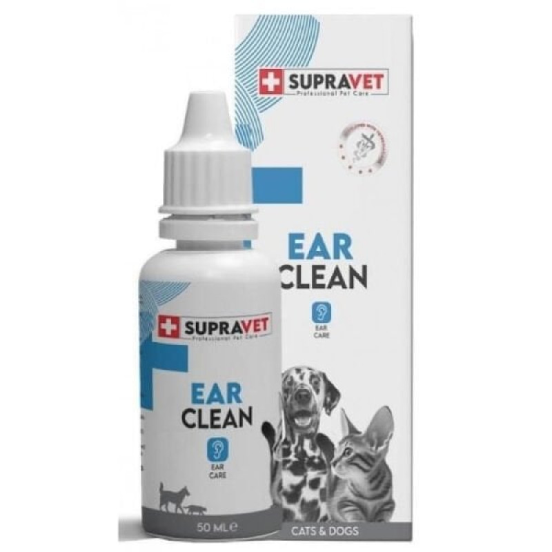 Supravet 50 Ml Ear Clean | Kedi Göz Ve Kulak Bakım Supravet 50 Ml Ear Clean | Kedi Göz Ve Kulak Bakım