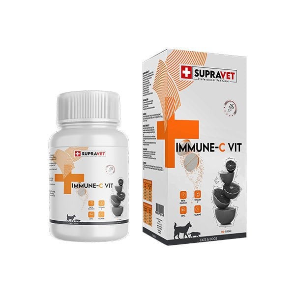 Supravet 75 Tablet Immune C-Vit | Kedi Vitamin Ve Tableti
