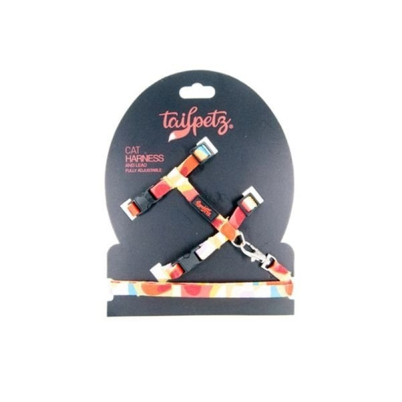 Tailpetz 22-30 Cm Harness Ayarlanabilir Göğüs ve Gezdirme Tasması Picasso | Kedi Gezdirme Tasması Tailpetz 22-30 Cm Harness Ayarlanabilir Göğüs ve Gezdirme Tasması Picasso | Kedi Gezdirme Tasması