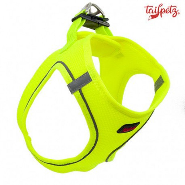 Tailpetz (3XS) Air Mesh Göğüs Tasması Neon Lime | Köpek Göğüs Tasması