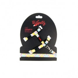 Harness Ayarlanabilir Göğüs ve Gezdirme Tasması Mirror 22-30 Cm | Kedi Göğüs Tasması