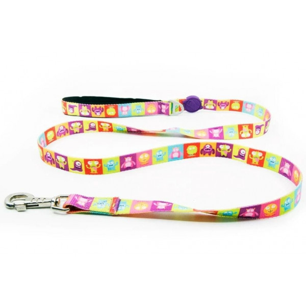 Tailpetz M Alliens Leash Sevk Kayışı 2x140 Cm | Köpek Gezdirme Tasması