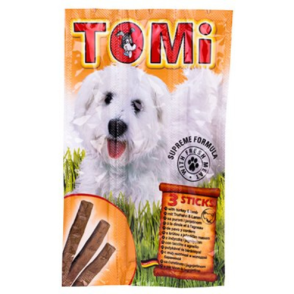 Tomi 3'lü Kuzu ve Hindili Stick 10 Gr | Köpek Kemik Ödül Maması