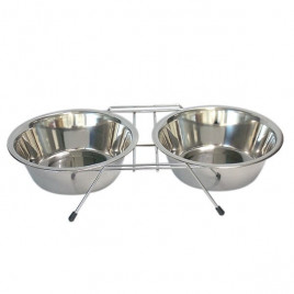 2X1200 Ml Çelik İkili | İkili Mama Ve Su Kabı 2X1200 Ml Çelik İkili | İkili Mama Ve Su Kabı