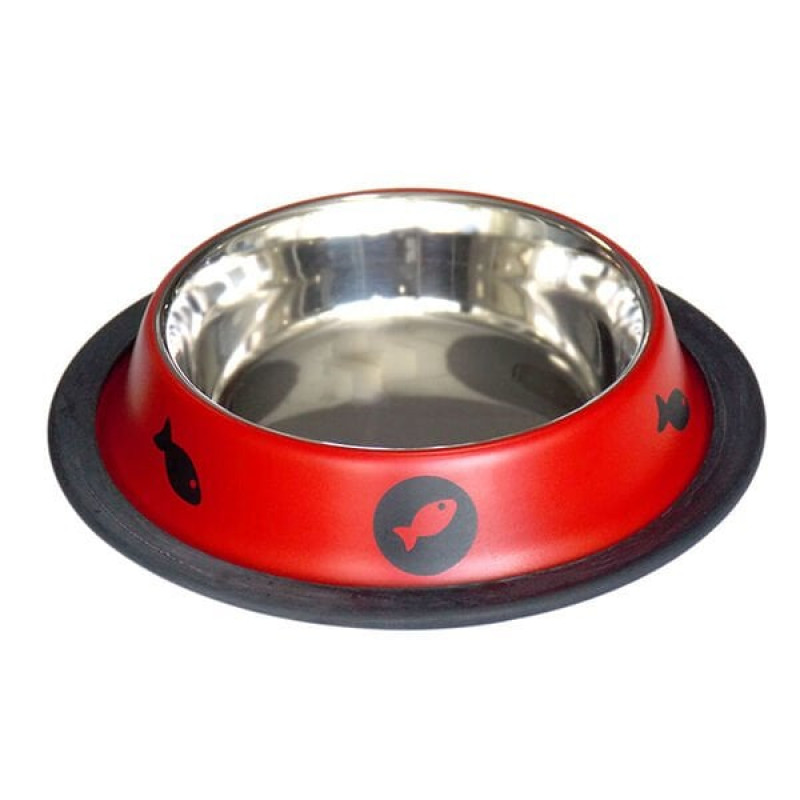 Tommy 8 Oz Balık Desenli Çelik Kırmızı | Metal Mama Ve Su Kabı Tommy 8 Oz Balık Desenli Çelik Kırmızı | Metal Mama Ve Su Kabı