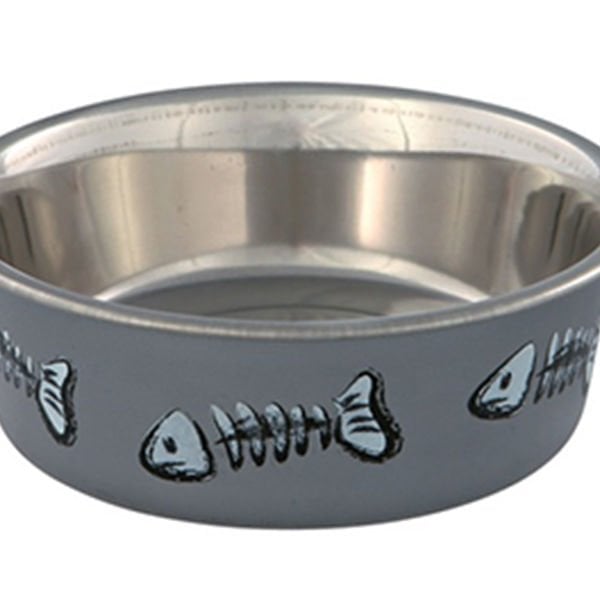 Trixie 0,3 Lt Paslanmaz Mama&Su Kabı 12 Cm | Metal Mama Ve Su Kabı