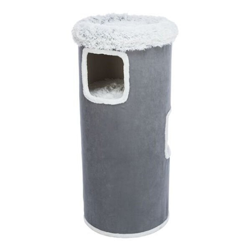 Trixie 118 Cm Tırmalama ve Oyun Kulesi Gri | Tırmalama Tahtalı Kedi Evi