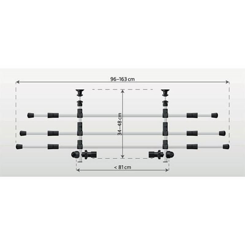 Trixie 163 Cm Alüminyum Bagaj Demiri 34-48x96 | Köpek Araba İçi Aparat