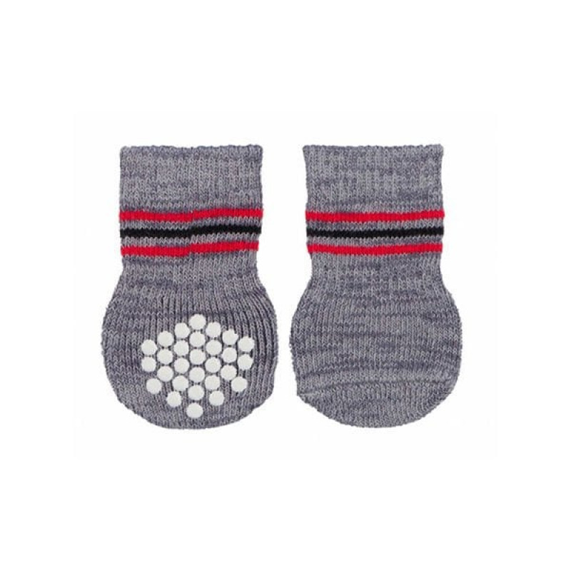 Trixie 2 Adet Kaymaz Köpek Çorabı XL Gri | Köpek Patik Ayakkabısı Trixie 2 Adet Kaymaz Köpek Çorabı XL Gri | Köpek Patik Ayakkabısı