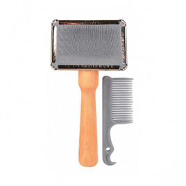 6x13 Cm Fırçası Ve Temizleyicisi | Tahta Saplı Tarak 6x13 Cm Fırçası Ve Temizleyicisi | Tahta Saplı Tarak
