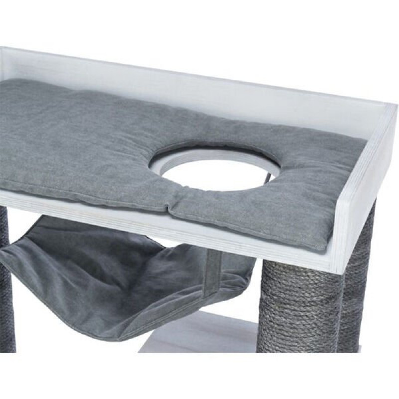 Trixie 72x110x38 Cm Oyun Evi ve Tırmalama Tahtası Gri | Platformlu Kedi Tırmalama Tahtası