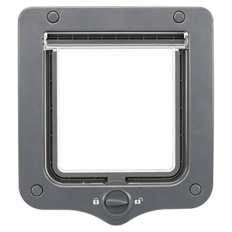 Trixie 20 x 22 cm Çift Yönlü Gri Kedi Kapısı | Kedi Kapısı