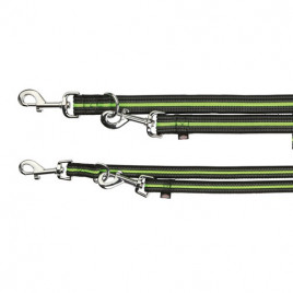 L-XL 2M Gezdirme Kayışı 17 Mm Siyah Yeşil | Köpek Gezdirme Tasması
