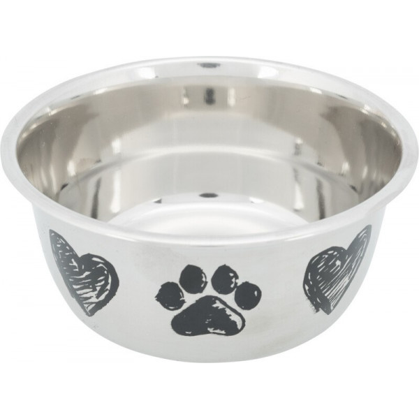 Trixie 1 Lt Paslanmaz Çelik Mama Ve Su Kabı 13 Cm | Metal Mama Ve Su Kabı