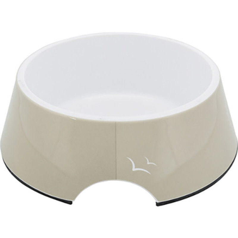 Trixie 0,4 Lt Mama & Su Kabı Melamin & Çelik 17 Cm Kum Beji | Metal Mama Ve Su Kabı