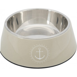 0,4 Lt Mama & Su Kabı Melamin & Çelik 17 Cm Kum Beji | Metal Mama Ve Su Kabı 0,4 Lt Mama & Su Kabı Melamin & Çelik 17 Cm Kum Beji | Metal Mama Ve Su Kabı