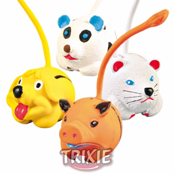 Trixie 6 Cm Kuyruklu Latex Hayvanlar | Vinil Latex Köpek Oyuncağı