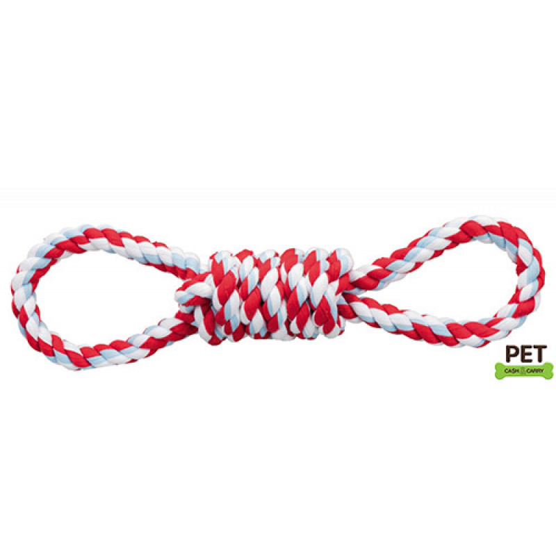 Trixie Köpek Oyuncak, İki Tarafı Tutamaçlı, 38 Cm | Köpek Diş İpi