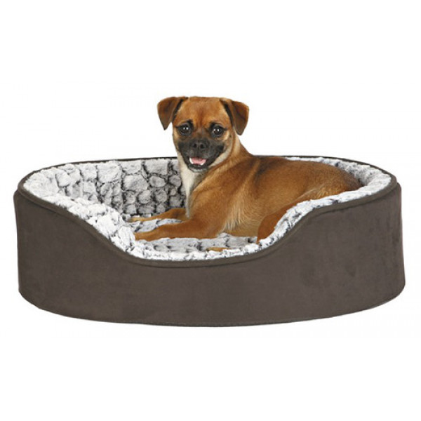 Trixie 110x92 Cm Yatak Siyah& Gri | Peluş Köpek Yatağı