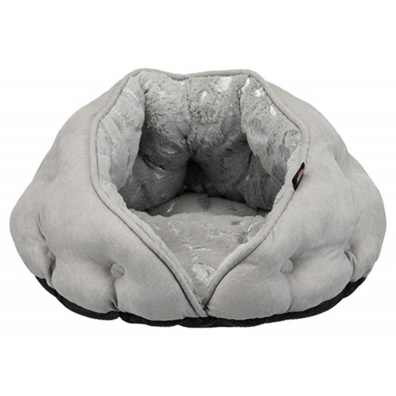 Trixie 65x60 cm Yatak Gri/Gümüş | Peluş Köpek Yatağı