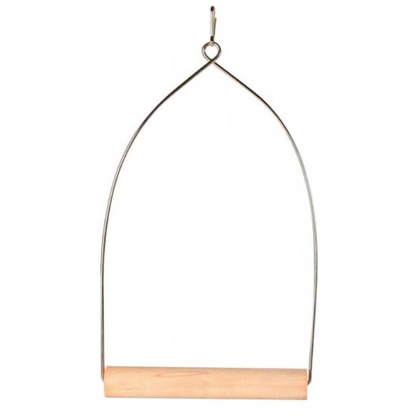 Trixie 10,5x22,5 Cm Ahşap Metal Askılı Tünek | Kuş Salıncağı