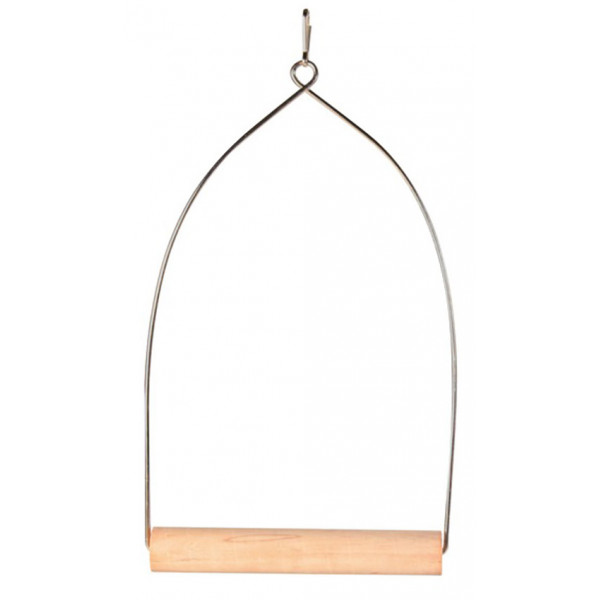 Trixie 8x15 Cm Ahşap Metal Askılı Tünek | Kuş Salıncağı