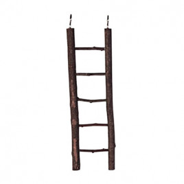 5 Basamak Natürel Ağaç Merdiven 26 Cm | Kuş Aksesuarları