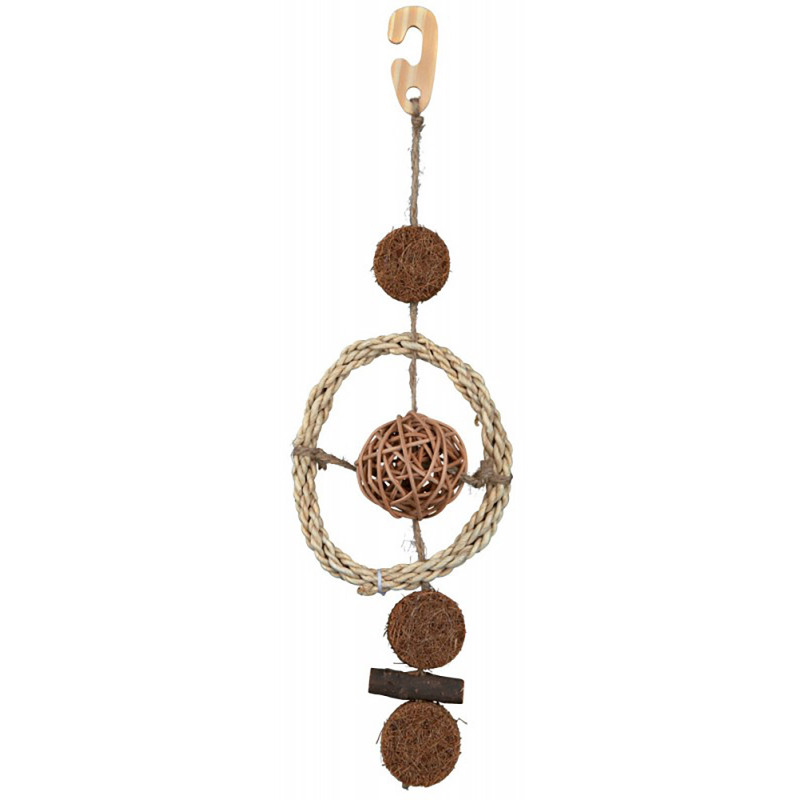 Trixie Kuş Oyuncağı, Askılı, Doğal, 35 Cm | Doğal Kuş Yemi Trixie Kuş Oyuncağı, Askılı, Doğal, 35 Cm | Doğal Kuş Yemi