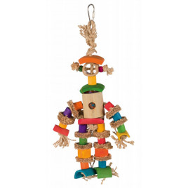 Kuş Oyuncağı, Bambu Adam, 25 Cm | Doğal Kuş Yemi