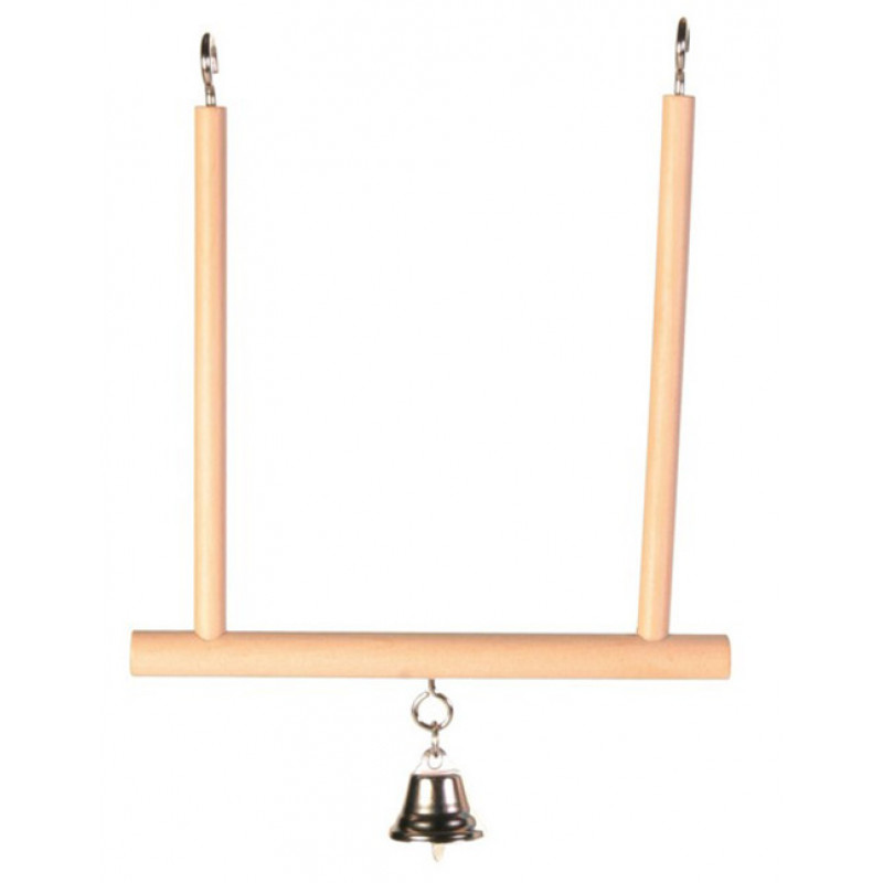 Trixie 12,5x13,5 Cm Zilli Ahşap Tünek | Kuş Tüneği Trixie 12,5x13,5 Cm Zilli Ahşap Tünek | Kuş Tüneği