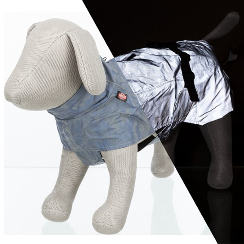 Trixie L Lunas Fosforlu Reflektif Yağmurluk Gümüş Mavi 62 Cm | Köpek Kıyafeti Trixie L Lunas Fosforlu Reflektif Yağmurluk Gümüş Mavi 62 Cm | Köpek Kıyafeti