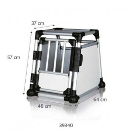 S Taşıma Alüminyum Kafesi 48X57X64 Cm | Köpek Araba İçi Taşıma