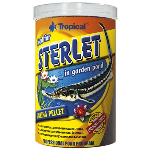 Tropical 1000 Ml Food For Sterlet Havuz Balıkları İçin Granül Yem | Özel Akvaryum Yem