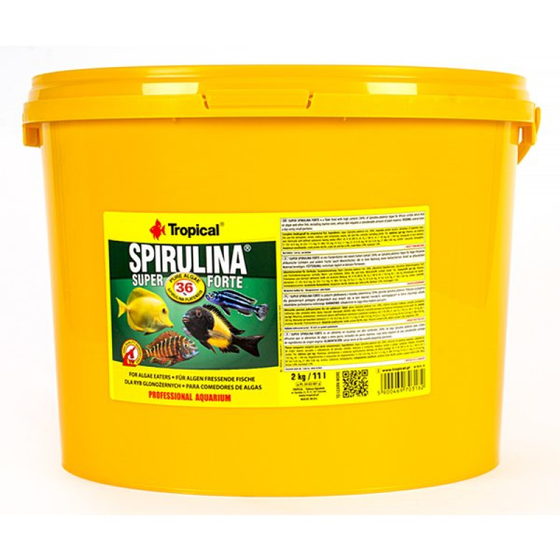 Tropical 2 Kg Spırulına Süper Forte Yoğun Spırulına İçerikli Balık Yemi 11 Lt | Balık Yemi Kovası Tropical 2 Kg Spırulına Süper Forte Yoğun Spırulına İçerikli Balık Yemi 11 Lt | Balık Yemi Kovası