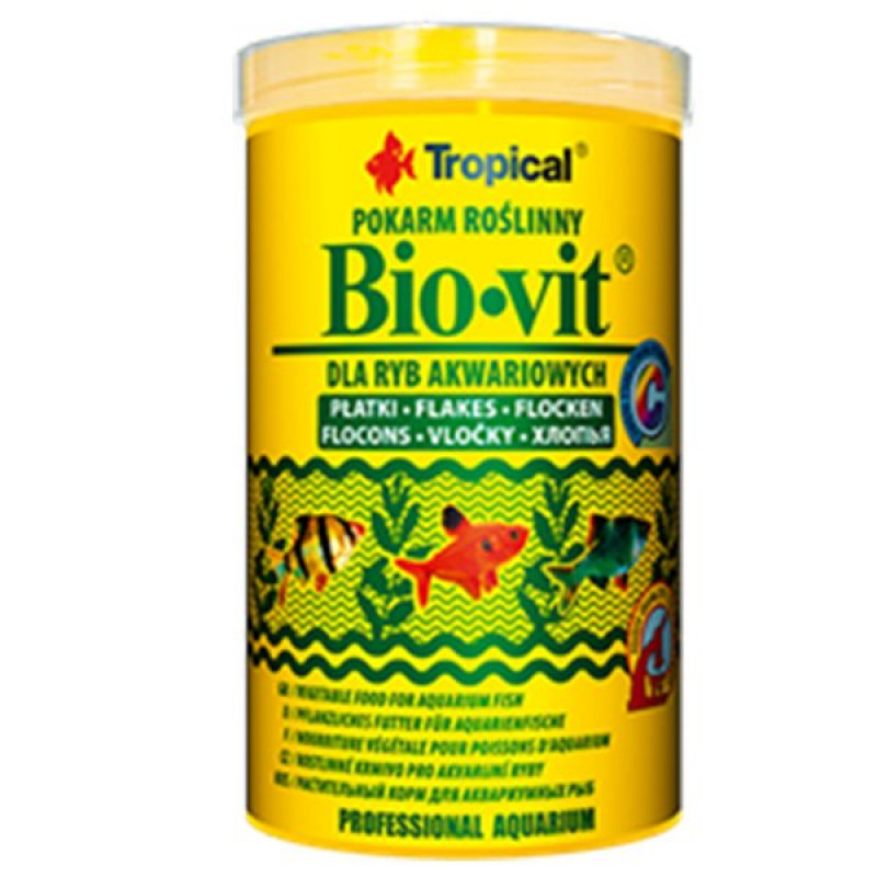 Tropical 20 Gr Bio-Vit Bitkisel İçerikli Pul Balık Yemi 100 Ml | Özel Akvaryum Yem Tropical 20 Gr Bio-Vit Bitkisel İçerikli Pul Balık Yemi 100 Ml | Özel Akvaryum Yem