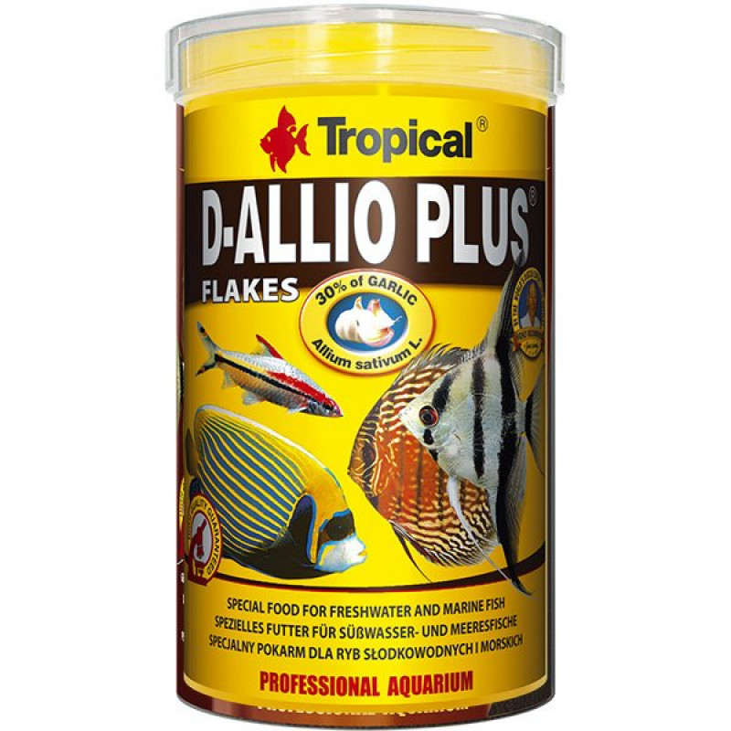 Tropical 20 Gr D-Allio Plus Flake Discus Balıklar İçin Sarımsaklı Pul Balık Yemi 100 Ml | Özel Akvaryum Yem Tropical 20 Gr D-Allio Plus Flake Discus Balıklar İçin Sarımsaklı Pul Balık Yemi 100 Ml | Özel Akvaryum Yem