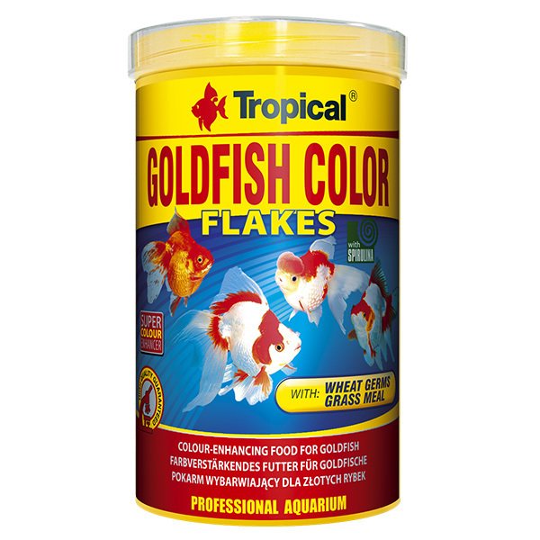 Tropical 20 Gr Goldfish Colour Flakes Japon Balıkları İçin Pul Balık Yemi 100 Ml | Özel Akvaryum Yem