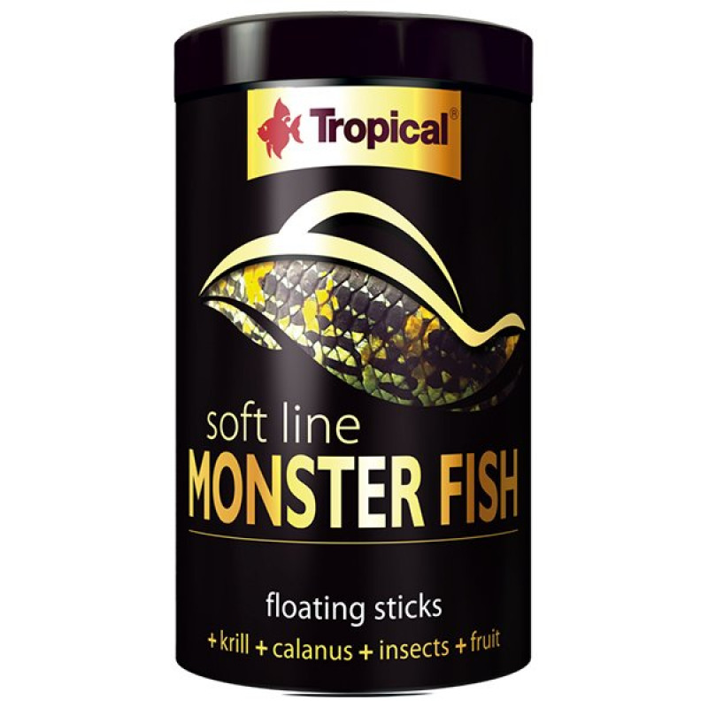 Tropical 320 Gr Softline Monster Fish Stick Büyük Etobur Balıklar İçin Çubuk Balık Yemi 1000 Ml | Özel Akvaryum Yem Tropical 320 Gr Softline Monster Fish Stick Büyük Etobur Balıklar İçin Çubuk Balık Yemi 1000 Ml | Özel Akvaryum Yem